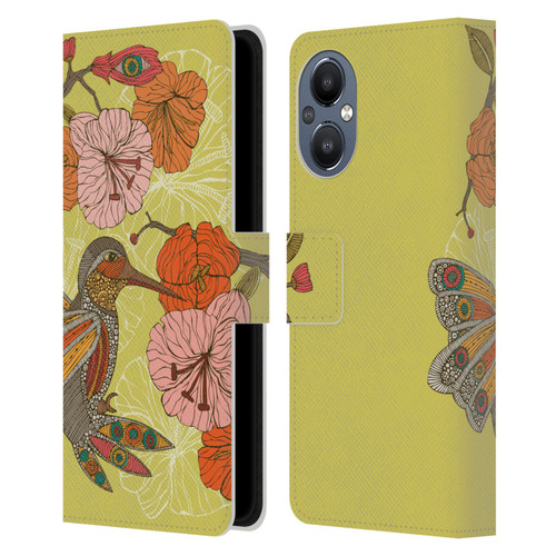 Valentina Birds Hummingbird Flower Leather Book Wallet Case Cover For OnePlus Nord N20 5G