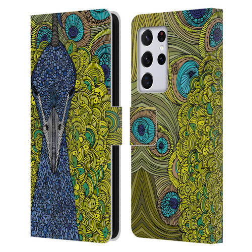 Valentina Birds The Peacock Leather Book Wallet Case Cover For Samsung Galaxy S21 Ultra 5G