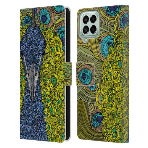 Valentina Birds The Peacock Leather Book Wallet Case Cover For Samsung Galaxy M33 (2022)