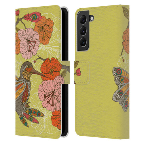 Valentina Birds Hummingbird Flower Leather Book Wallet Case Cover For Samsung Galaxy S22+ 5G