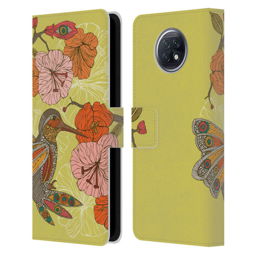 Valentina Birds Hummingbird Flower Leather Book Wallet Case Cover For Xiaomi Redmi Note 9T 5G