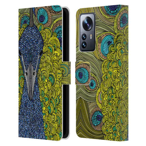 Valentina Birds The Peacock Leather Book Wallet Case Cover For Xiaomi 12 Pro