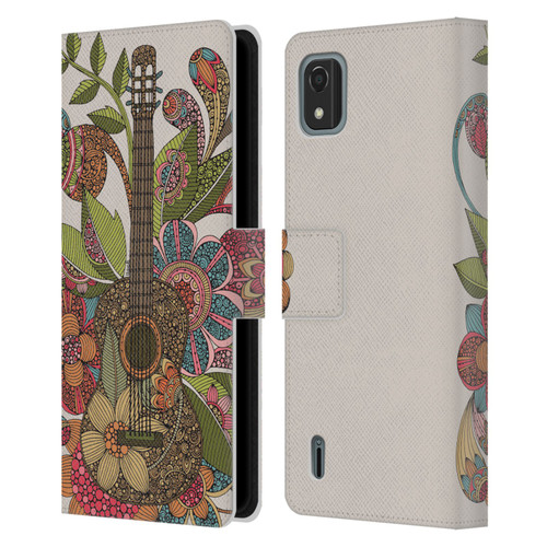 Valentina Bloom Ever Guitar Leather Book Wallet Case Cover For Nokia C2 2nd Edition