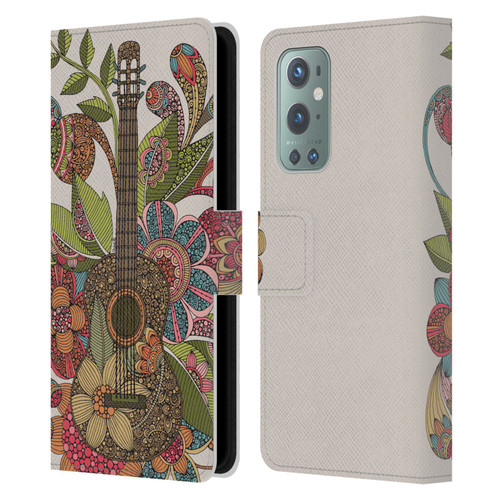 Valentina Bloom Ever Guitar Leather Book Wallet Case Cover For OnePlus 9
