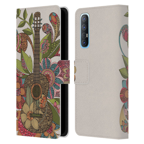 Valentina Bloom Ever Guitar Leather Book Wallet Case Cover For OPPO Find X2 Neo 5G