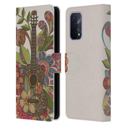 Valentina Bloom Ever Guitar Leather Book Wallet Case Cover For OPPO A54 5G