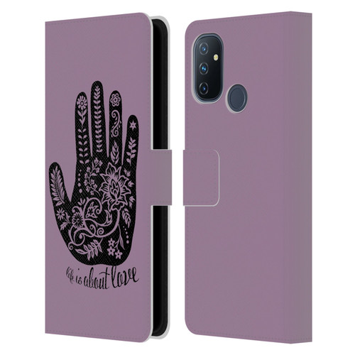 Rachel Caldwell Illustrations About Love Leather Book Wallet Case Cover For OnePlus Nord N100