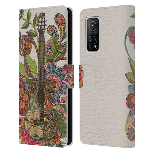 Valentina Bloom Ever Guitar Leather Book Wallet Case Cover For Xiaomi Mi 10T 5G