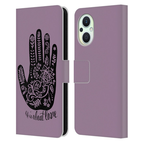 Rachel Caldwell Illustrations About Love Leather Book Wallet Case Cover For OPPO Reno8 Lite