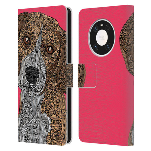 Valentina Dogs Beagle Leather Book Wallet Case Cover For Huawei Mate 40 Pro 5G