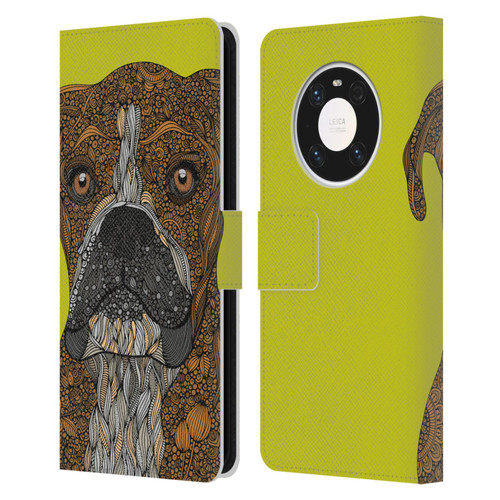 Valentina Dogs Boxer Leather Book Wallet Case Cover For Huawei Mate 40 Pro 5G