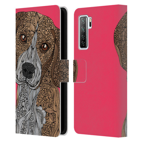 Valentina Dogs Beagle Leather Book Wallet Case Cover For Huawei Nova 7 SE/P40 Lite 5G