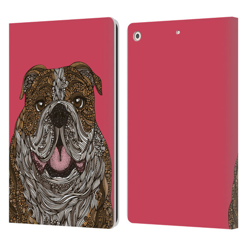 Valentina Dogs English Bulldog Leather Book Wallet Case Cover For Apple iPad 10.2 2019/2020/2021