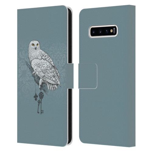 Rachel Caldwell Illustrations Key Holder Leather Book Wallet Case Cover For Samsung Galaxy S10+ / S10 Plus