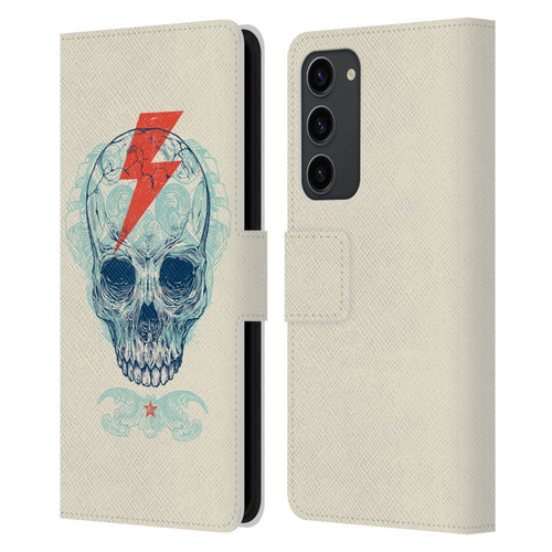 Rachel Caldwell Illustrations Bolt Leather Book Wallet Case Cover For Samsung Galaxy S23+ 5G
