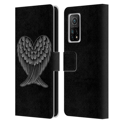 Rachel Caldwell Illustrations Heart Wings Leather Book Wallet Case Cover For Xiaomi Mi 10T 5G