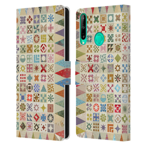 Rachel Caldwell Patterns Jane Leather Book Wallet Case Cover For Huawei P40 lite E
