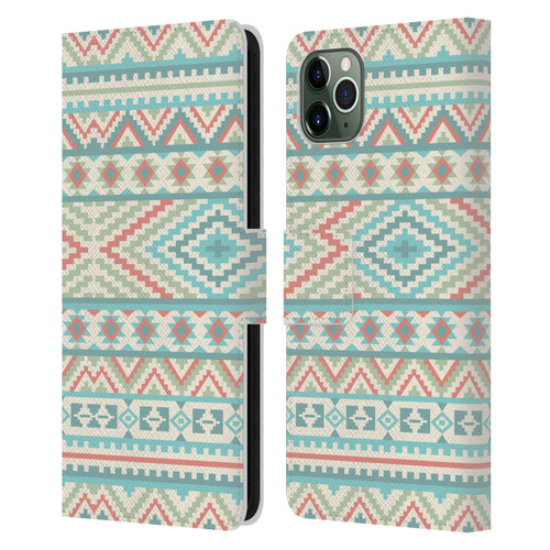 Rachel Caldwell Patterns Friendship Leather Book Wallet Case Cover For Apple iPhone 11 Pro Max