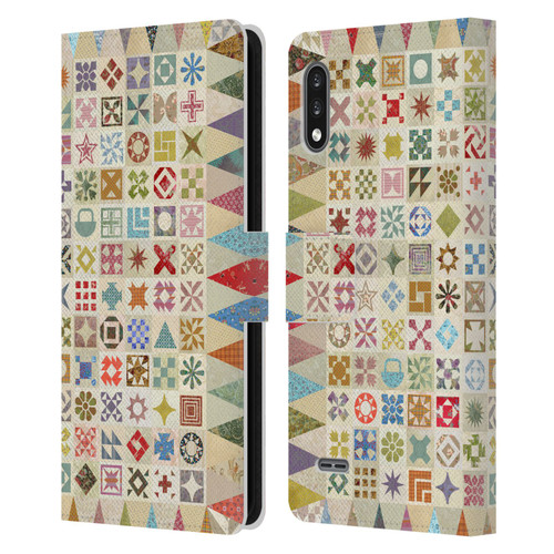 Rachel Caldwell Patterns Jane Leather Book Wallet Case Cover For LG K22