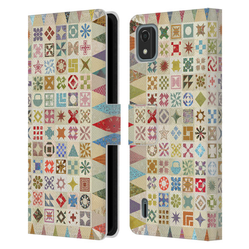 Rachel Caldwell Patterns Jane Leather Book Wallet Case Cover For Nokia C2 2nd Edition