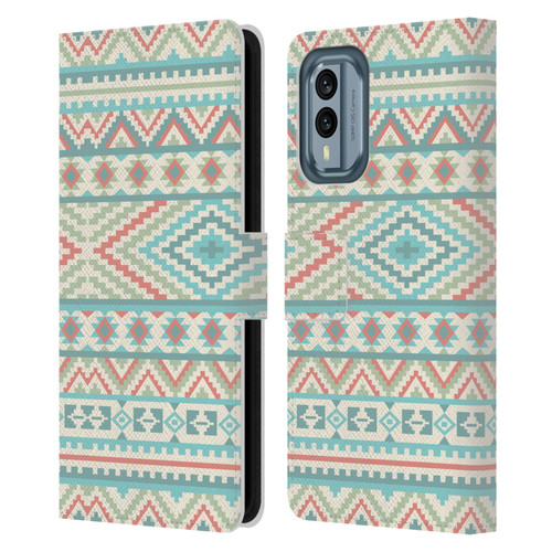 Rachel Caldwell Patterns Friendship Leather Book Wallet Case Cover For Nokia X30
