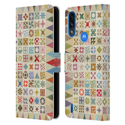 Rachel Caldwell Patterns Jane Leather Book Wallet Case Cover For Motorola Moto E7 Power / Moto E7i Power