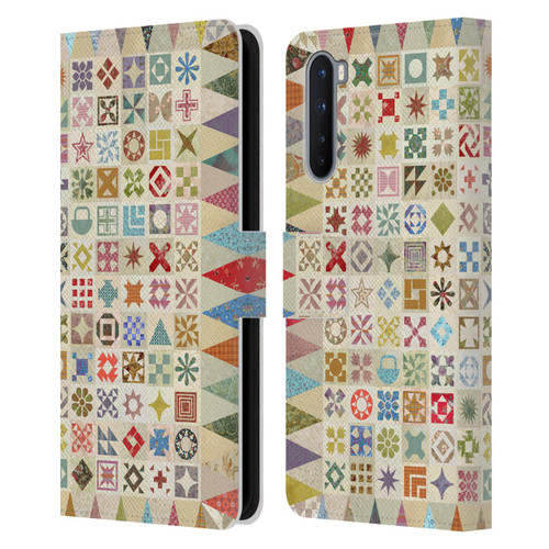 Rachel Caldwell Patterns Jane Leather Book Wallet Case Cover For OnePlus Nord 5G