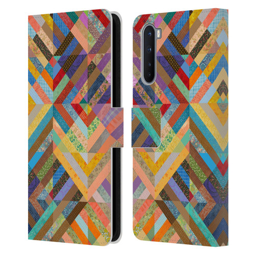 Rachel Caldwell Patterns Superst Leather Book Wallet Case Cover For OnePlus Nord 5G