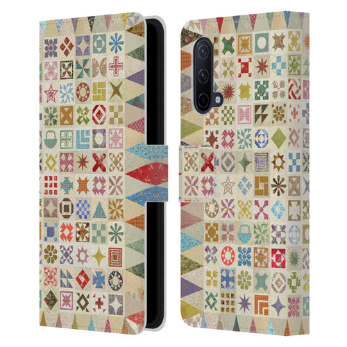 Rachel Caldwell Patterns Jane Leather Book Wallet Case Cover For OnePlus Nord CE 5G
