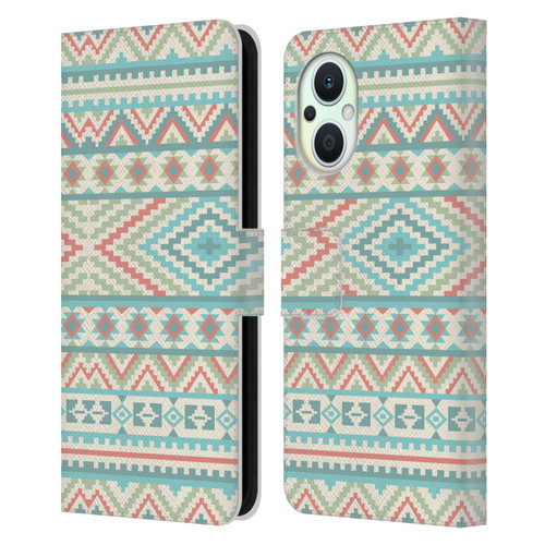 Rachel Caldwell Patterns Friendship Leather Book Wallet Case Cover For OPPO Reno8 Lite