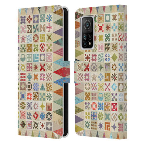 Rachel Caldwell Patterns Jane Leather Book Wallet Case Cover For Xiaomi Mi 10T 5G