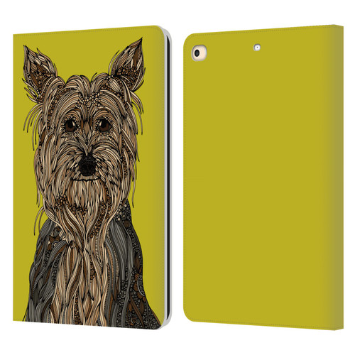 Valentina Dogs Yorkshire Terrier Leather Book Wallet Case Cover For Apple iPad 9.7 2017 / iPad 9.7 2018