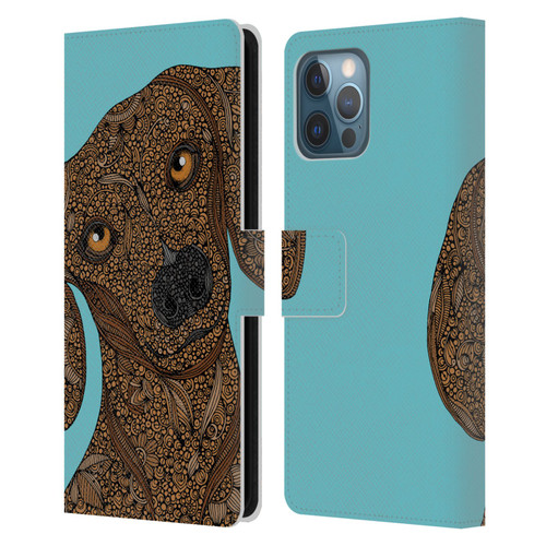 Valentina Dogs Dachshund Leather Book Wallet Case Cover For Apple iPhone 12 Pro Max