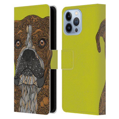 Valentina Dogs Boxer Leather Book Wallet Case Cover For Apple iPhone 13 Pro Max