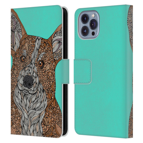 Valentina Dogs Corgi Leather Book Wallet Case Cover For Apple iPhone 14