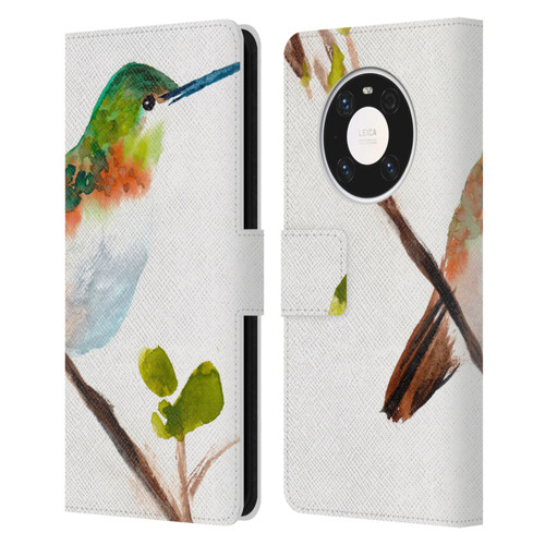 Mai Autumn Birds Hummingbird Leather Book Wallet Case Cover For Huawei Mate 40 Pro 5G