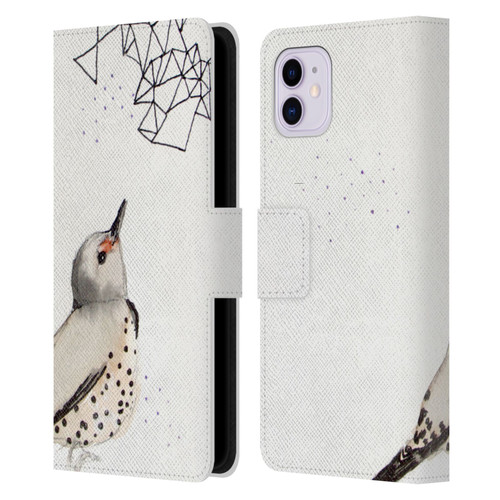 Mai Autumn Birds Northern Flicker Leather Book Wallet Case Cover For Apple iPhone 11