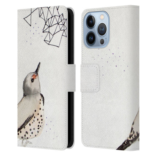 Mai Autumn Birds Northern Flicker Leather Book Wallet Case Cover For Apple iPhone 13 Pro