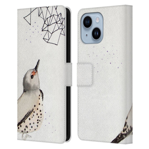 Mai Autumn Birds Northern Flicker Leather Book Wallet Case Cover For Apple iPhone 14 Plus