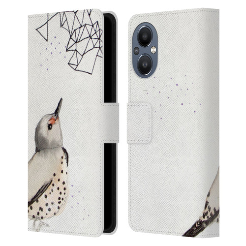 Mai Autumn Birds Northern Flicker Leather Book Wallet Case Cover For OnePlus Nord N20 5G