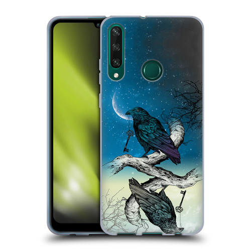 Rachel Caldwell Animals 3 Raven Soft Gel Case for Huawei Y6p