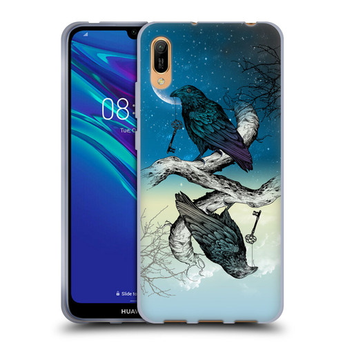 Rachel Caldwell Animals 3 Raven Soft Gel Case for Huawei Y6 Pro (2019)