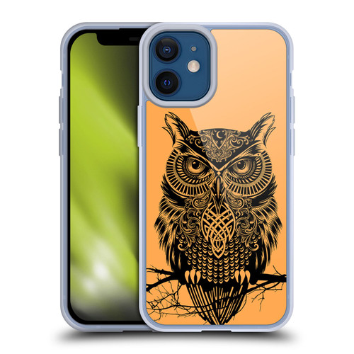 Rachel Caldwell Animals 3 Owl 2 Soft Gel Case for Apple iPhone 12 Mini
