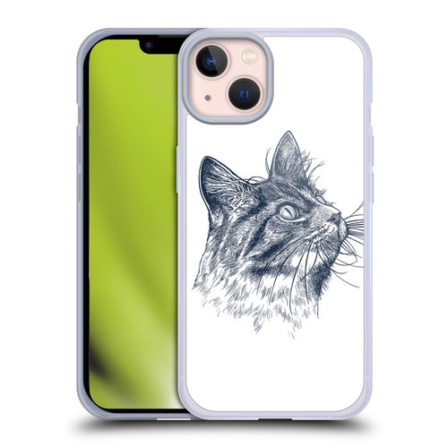 Rachel Caldwell Animals 3 Cat Soft Gel Case for Apple iPhone 13