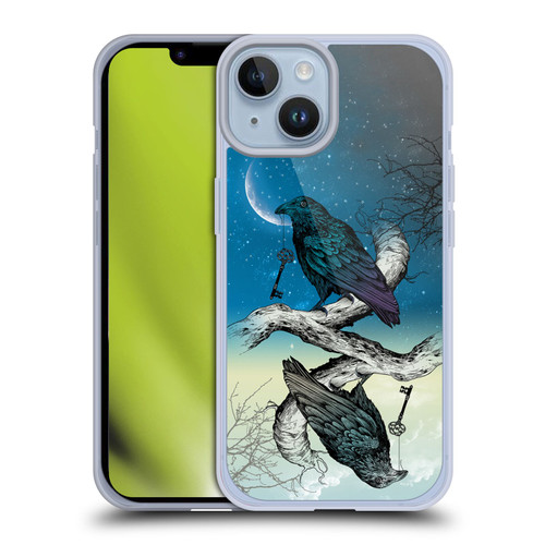 Rachel Caldwell Animals 3 Raven Soft Gel Case for Apple iPhone 14