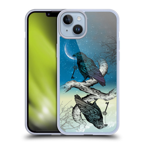 Rachel Caldwell Animals 3 Raven Soft Gel Case for Apple iPhone 14 Plus