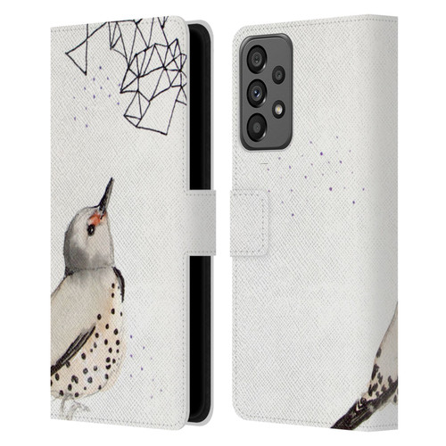 Mai Autumn Birds Northern Flicker Leather Book Wallet Case Cover For Samsung Galaxy A73 5G (2022)
