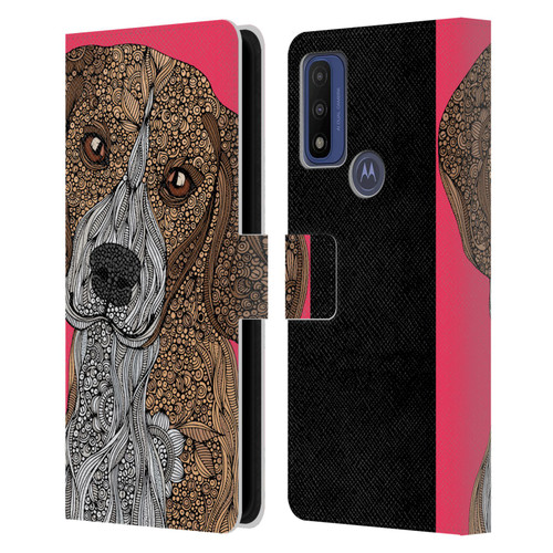 Valentina Dogs Beagle Leather Book Wallet Case Cover For Motorola G Pure