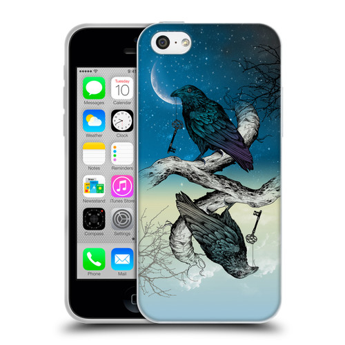Rachel Caldwell Animals 3 Raven Soft Gel Case for Apple iPhone 5c