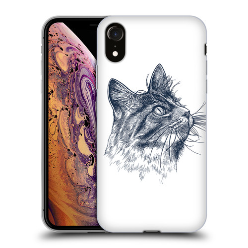 Rachel Caldwell Animals 3 Cat Soft Gel Case for Apple iPhone XR